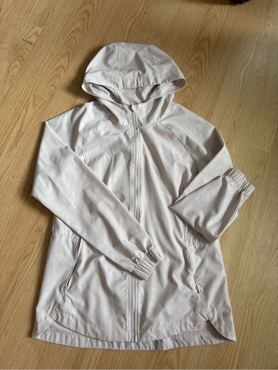 RBX Tops - RBX Light Beige Hooded Zip-Up Active Jacket Size Small